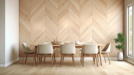 Fototapeta premium light chevron wood wall