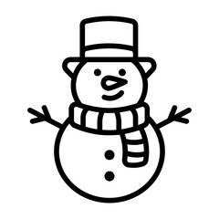 Snowman Scarf Icon