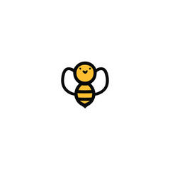 Bee Honey Logo Design – Stylish Animal Vector Emblem for Branding
