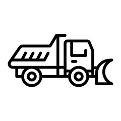 Snowplow Truck Icon