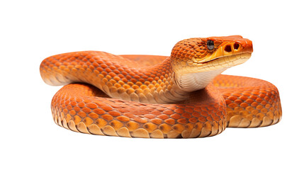 Fototapeta premium Stunning Orange Snake Close Up Wildlife Photography