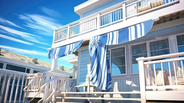 riling house with a scarf