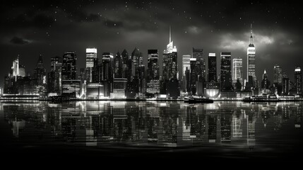 contrast white and black background