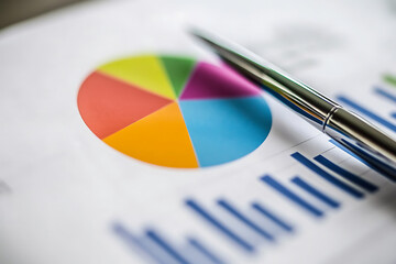 Fototapeta premium stock market graphs