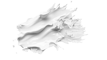 A peaceful early morning scene where soft white clouds are gently lit by the first rays of the sun on transparent png background. Ai generated