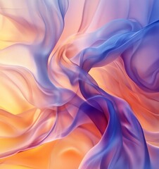 Obraz premium Soft Fluid Abstract Design, Generative AI