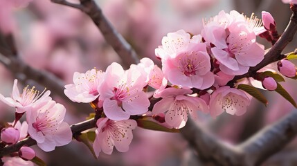 Obraz premium nature almond tree branch