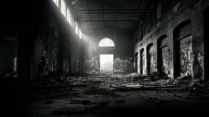 Obraz premium photograph black white bold title