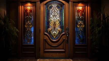 Obraz premium wood custom door