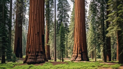 redwood giant sequoia trees