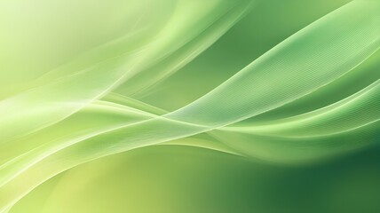 Fototapeta premium abstract green background with wavy lines