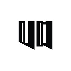 VD monogram logo design letter text name symbol monochrome logotype alphabet character simple logo