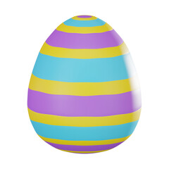 3D render, Easter Egg and Celebrations, Icon Illustration