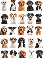 Fototapeta premium Cute group of dogs