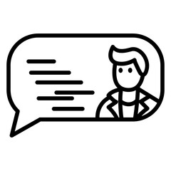NPC Dialogue Vector Icon