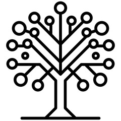 Skill Tree Vector Icon