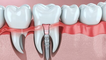 Step-by-step medical visualization of the root canal process.