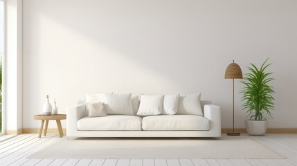 serene clean white