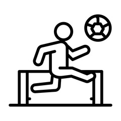 Soccer Header Vector Icon