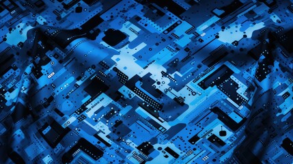 design blue digital camo