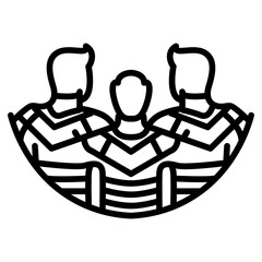 Soccer Team Huddle Vector Icon