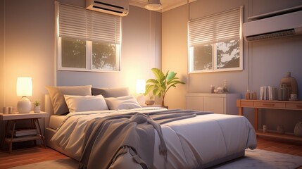 Fototapeta premium comfort air conditioning house