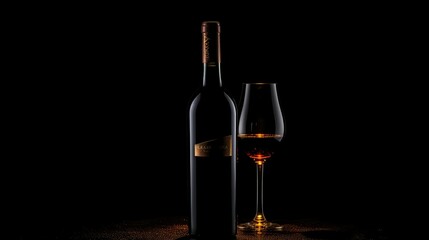 Fototapeta premium elegant wine bottle background