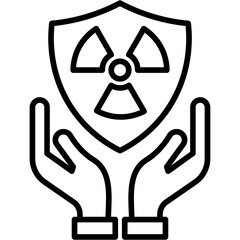 Radiation Protection Vector Icon
