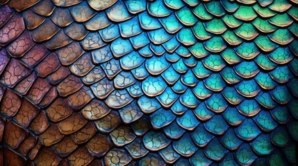Obraz premium colors lizard skin texture