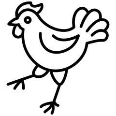 Piri Piri Chicken Vector Icon