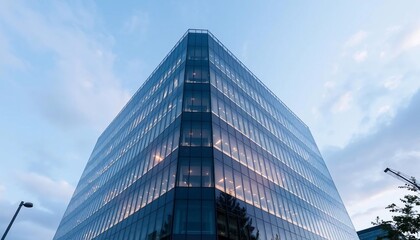 Modern Glass Skyscraper Reaching for the Sky