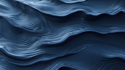 Naklejka premium Abstract Water Ripple Textures in Dark Blue with Fluid Movement and Serene Aesthetic