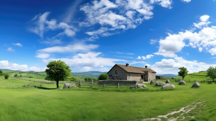 Obraz premium traditional house panorama