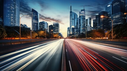 Obraz premium highway fast road