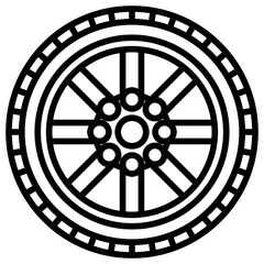 Obraz premium Wheel Icon