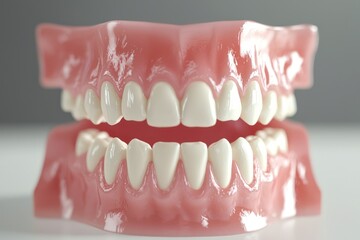 Obraz premium Oral cavity visualization detailing tooth components, nerve endings, and enamel durability for dental education.