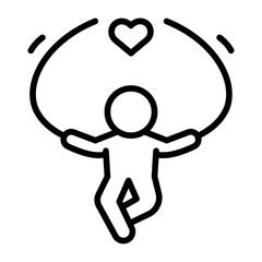 Jump Rope Twirl Vector Icon