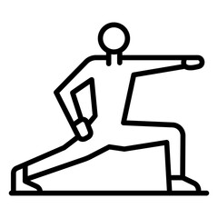 Side Lunge Vector Icon