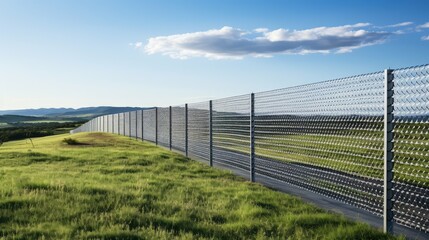Fototapeta premium landscape metal mesh seamless