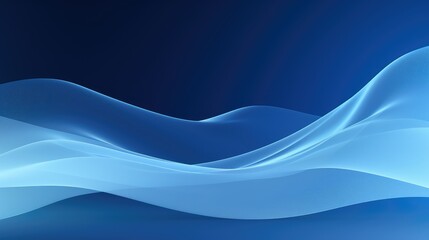 minimalist abstract blue waves