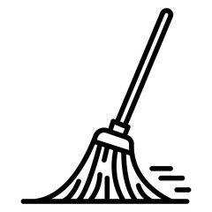 Sweeping Garage Vector Icon