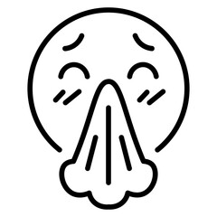 Sneezing Face Icon