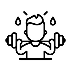 Fitness Challenge Vector Icon