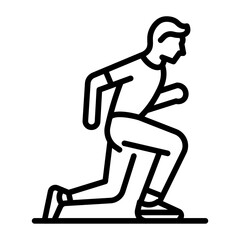 Interval Training Vector Icon