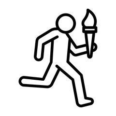 Athlete Parade Vector Icon
