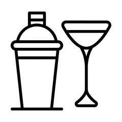 Cocktail Shaker Vector Icon