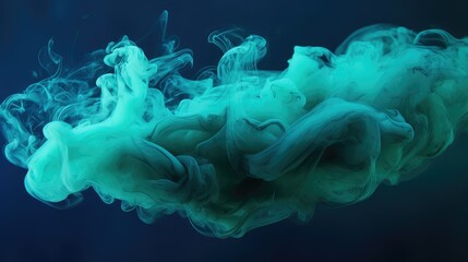 contrast blue and green smoke