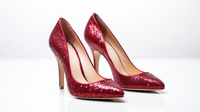 shimmer ruby red glitter