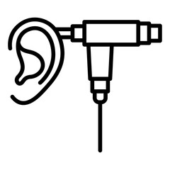 Otoscopy Vector Icon