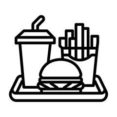 Combo Meal Vector Icon